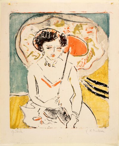Dodo japán esernyővel alkotó: Ernst Ludwig Kirchner